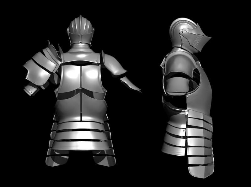 DARK SOULS 3 KNIGHT FULL ARMOR LIFE SIZE COSPLAY – HELMET, KIRYS & PAULDRONS FAN ART STL