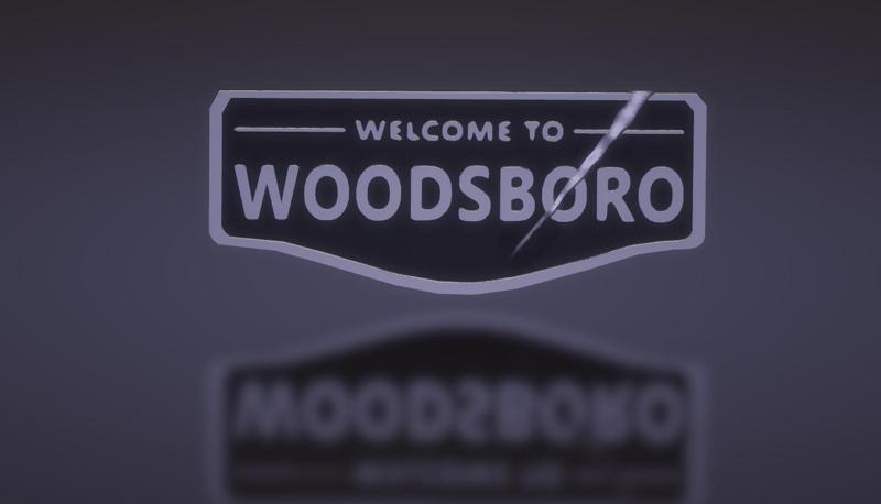 Woodsboro Scream sign