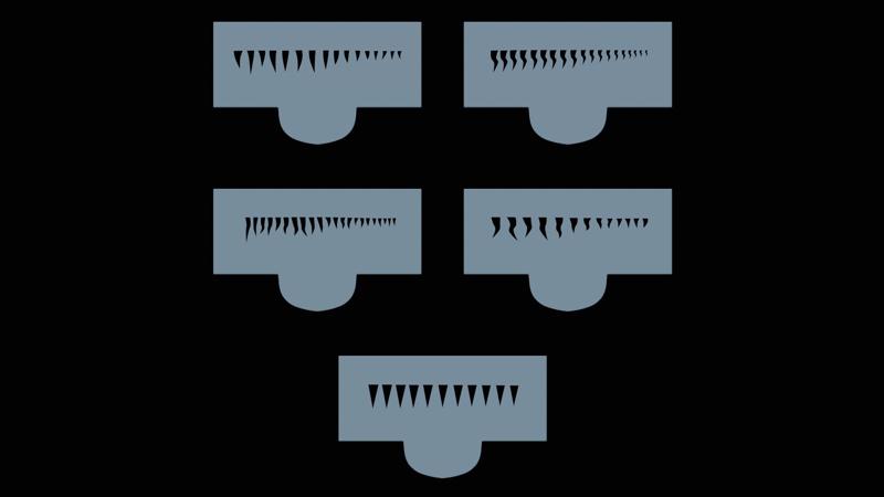 perch stripes templates / stencils for painting lures / baits