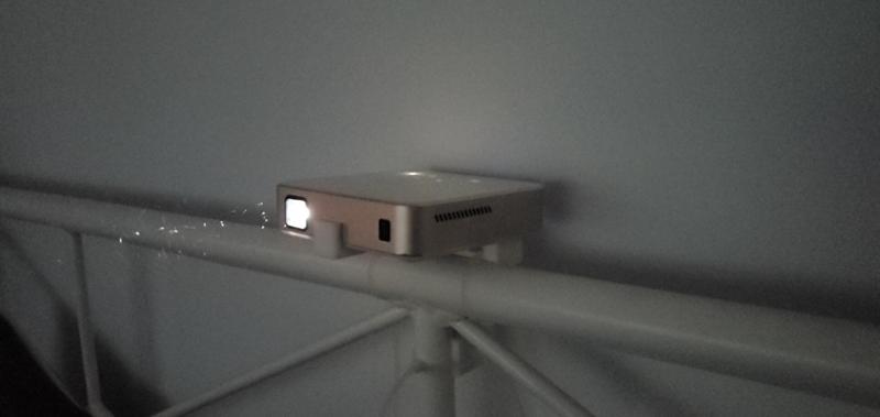 IKEA MUSKEN bed frame top projector rack