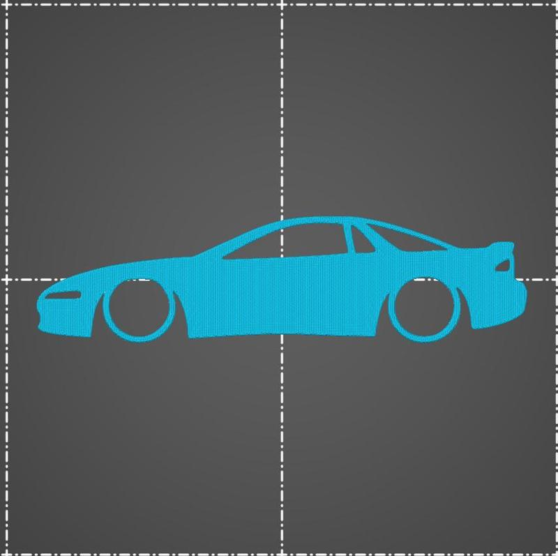 Mitsubishi 3000GT 3000 GT GTO VR4 1990-1997 key silhouette