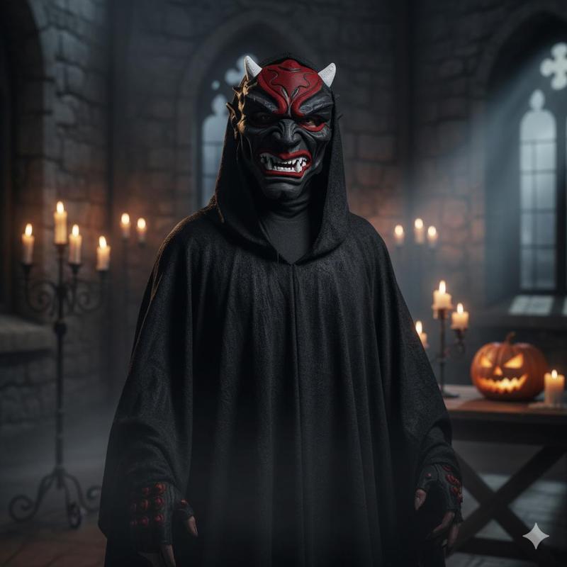 Realistic Halloween Demon Mask