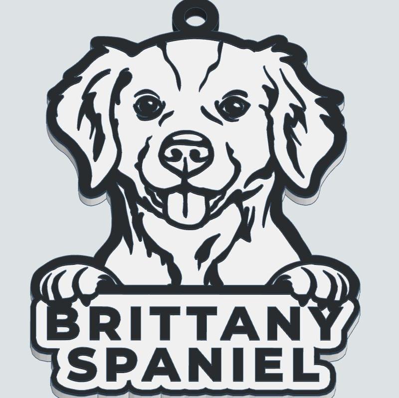 Brittany Spaniel Key Ring