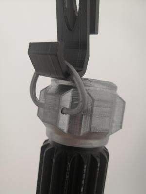 Belt clip for light saber