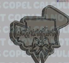 States with Bow Silicone Mold Housing - Washington