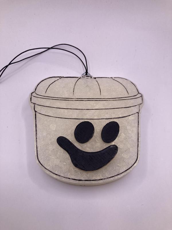 Ghost Boo Bucket Freshie Mold - 3D Model Mold Box for Silicone Freshie Moulds