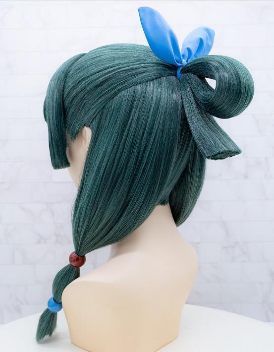 2x1 Mao Mao Ponytail Bun with Hair Balls – The Apothecary Diaries Cosplay Wig Accessory (3D Model)