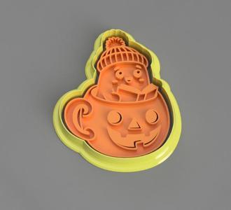 Ghost Pumpkin Cookie Cutter (3.5")