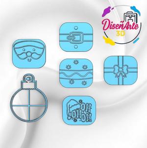 Christmas ornament cutter and stamps