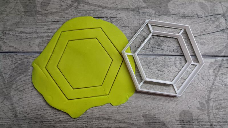 Hexagon cookie cutter