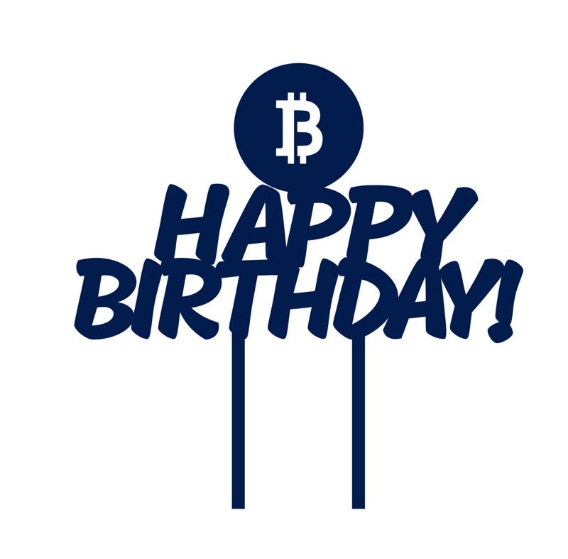 BITCOIN CAKE TOPPER
