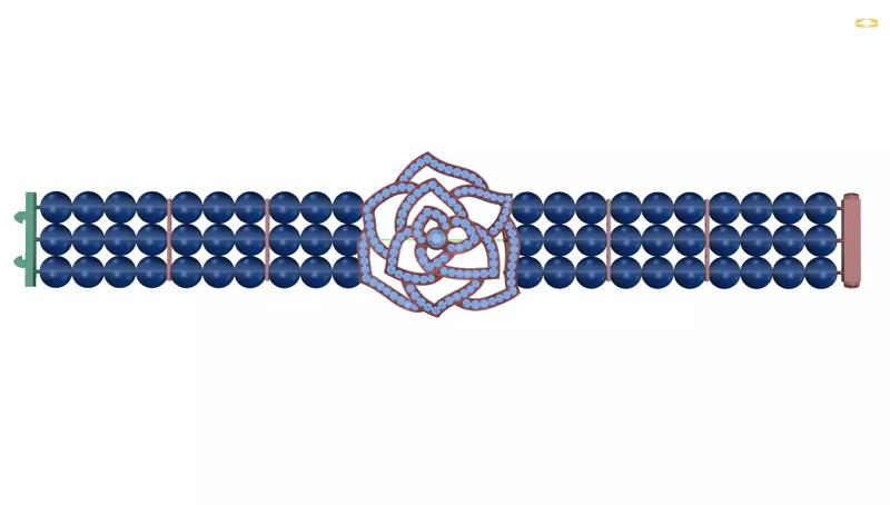 bracelet with rose