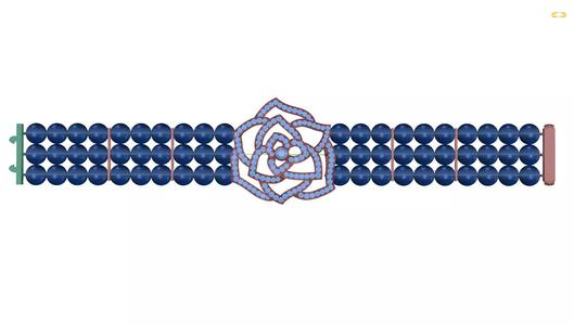 bracelet with rose