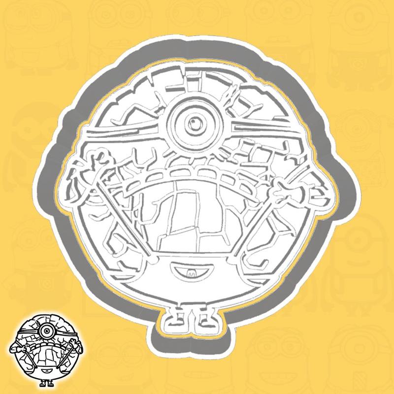 Minions / Despicable Me cookie cutters - Mega Minion (Jerry) (style 11)