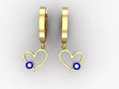 Heart Gold Earring