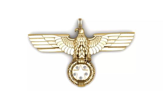 EAGLE AND MADLE PENDANT 3D PRINTABLE MODEL