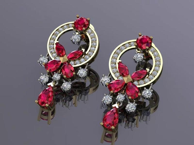 Jewelry Earrings Gold  MK-046