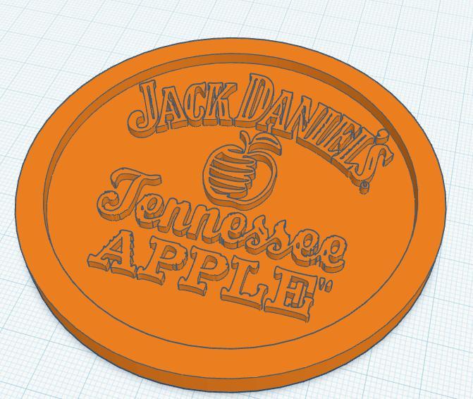 Jack Daniel's Apple coaster