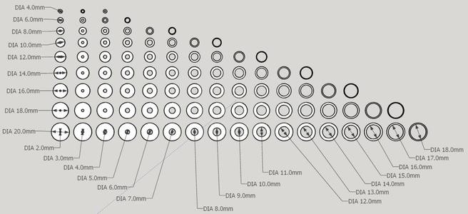 Complete Millimetric Washer Set - Arandelas
