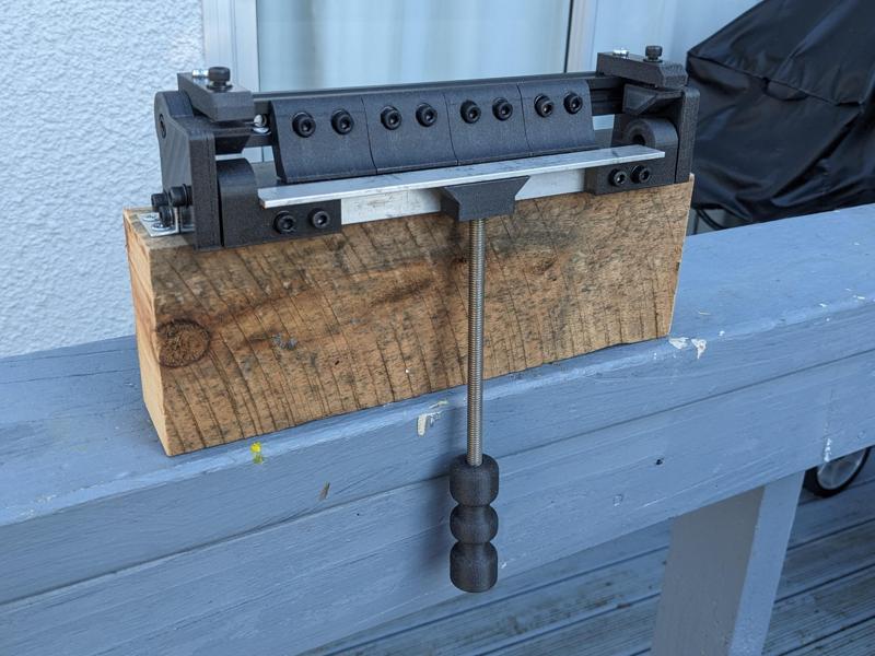 Sheet metal finger fold/brake press