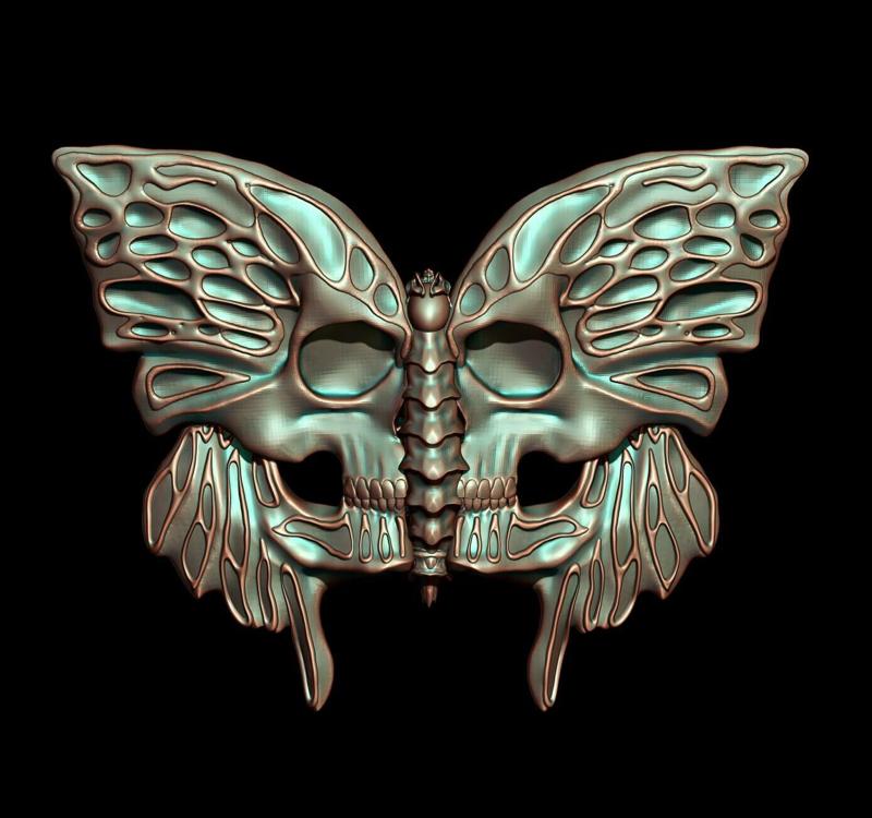 Butterfly Skull