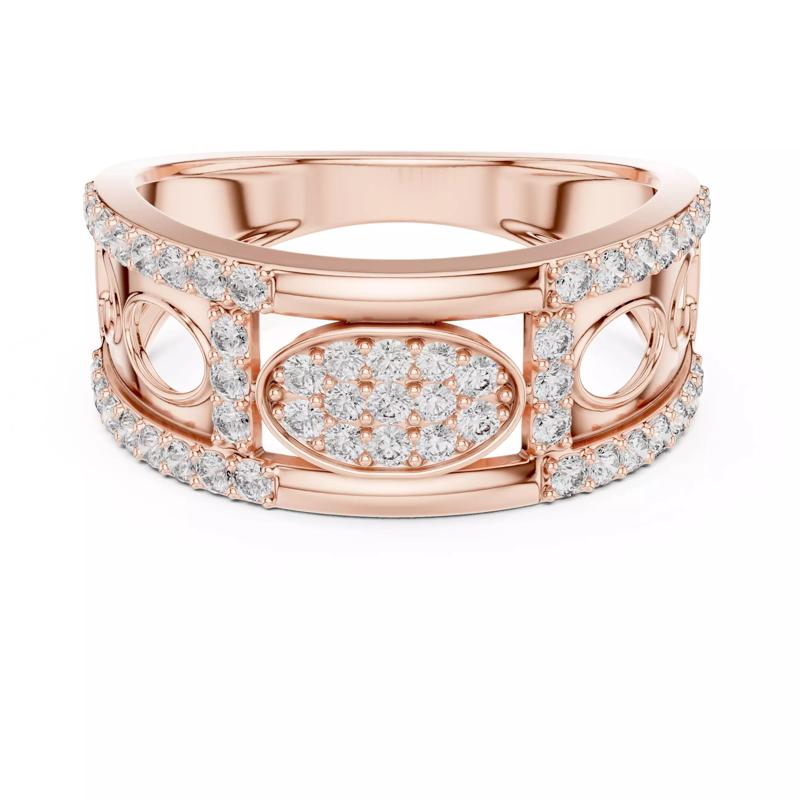 Round Cut Diamond Oval Shape Engagement Ring 3DM STL Video