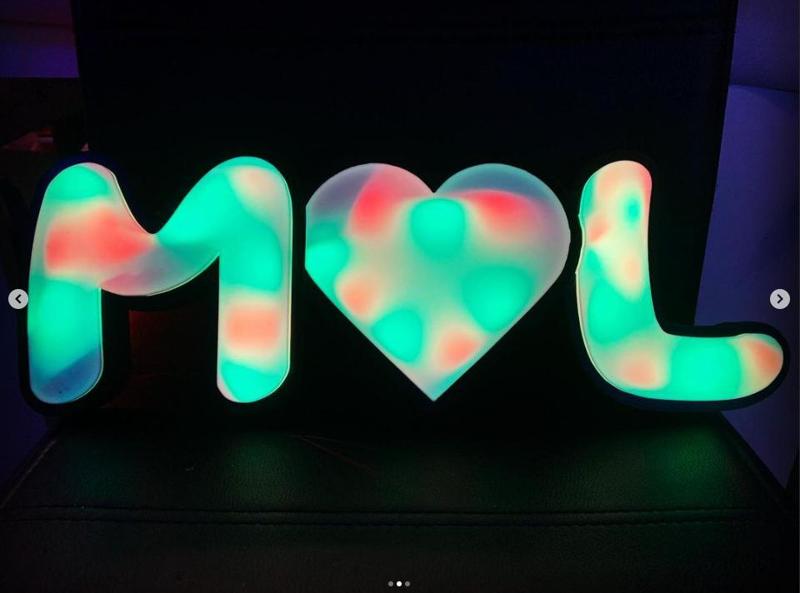 M❤️L / M Love L Nooble Wooble rgb led light letters