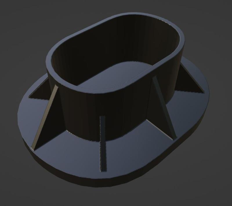 Above ground tubular pool base