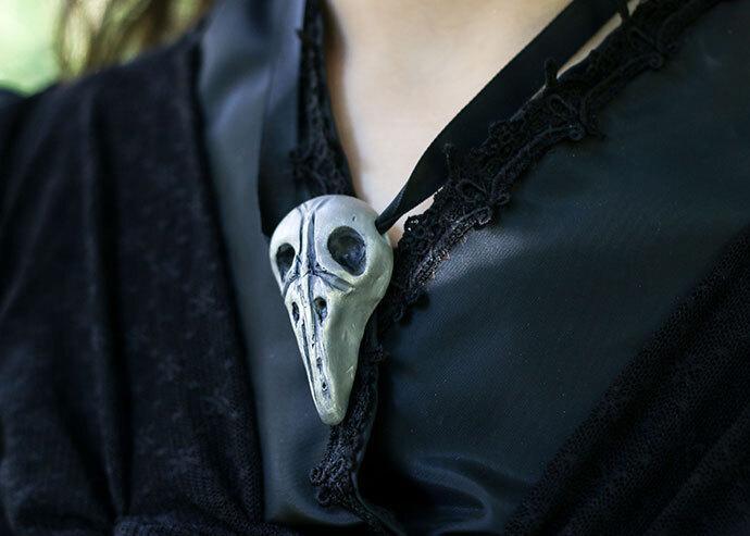 bellatrix lestrange raven head raven head necklace keychain
