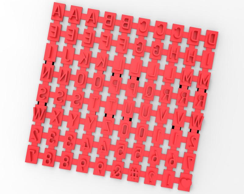 FINE ALPHABET ALPHABET CAPITAL SEAL