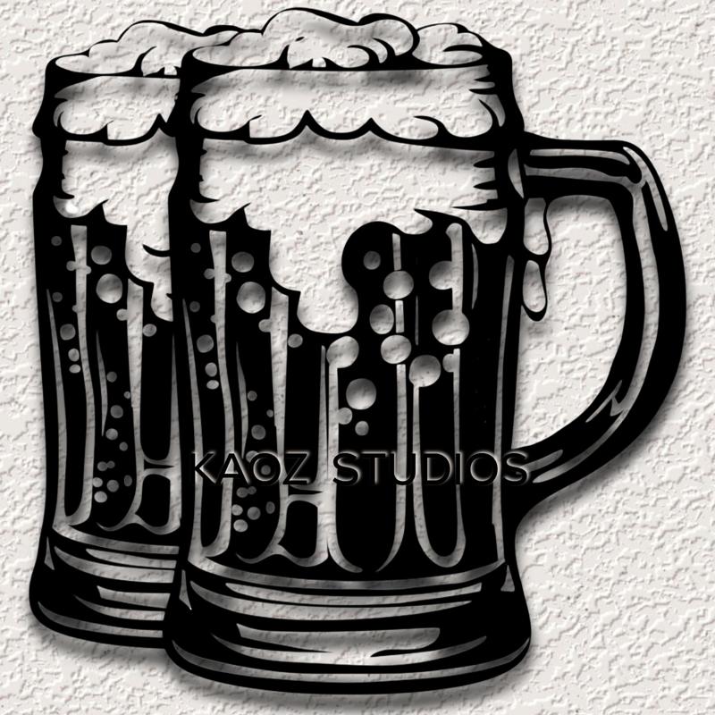 beer mugs wall art st patricks day wall decor beer decoration party