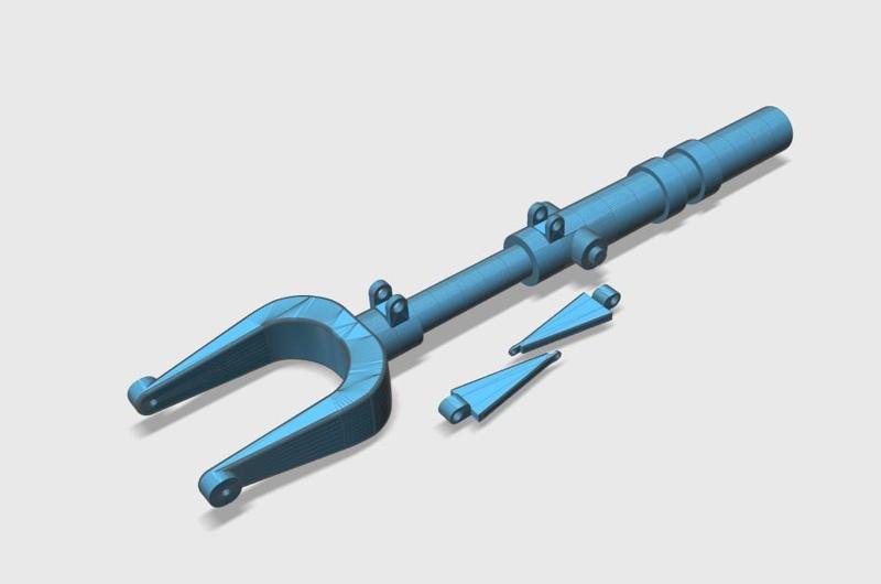 Dornier DO-335 front LG fork