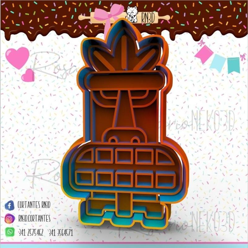 TIKI MASKS cookie cutter - Tiki mask COOKIE CUTTER