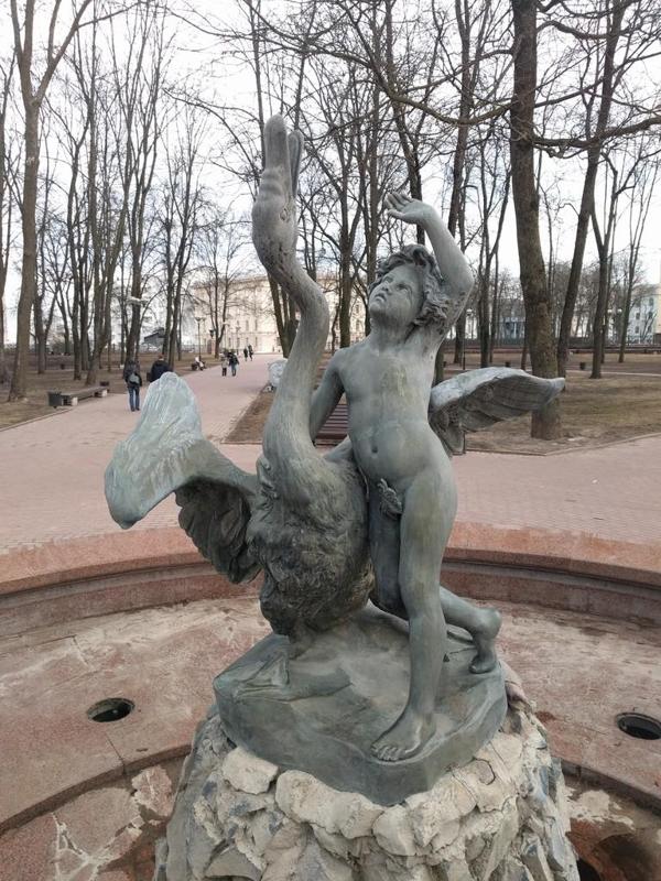 A Boy with a Swan - Minsk