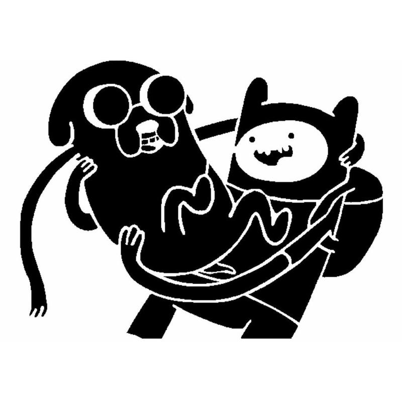 Fin and Jake stencil