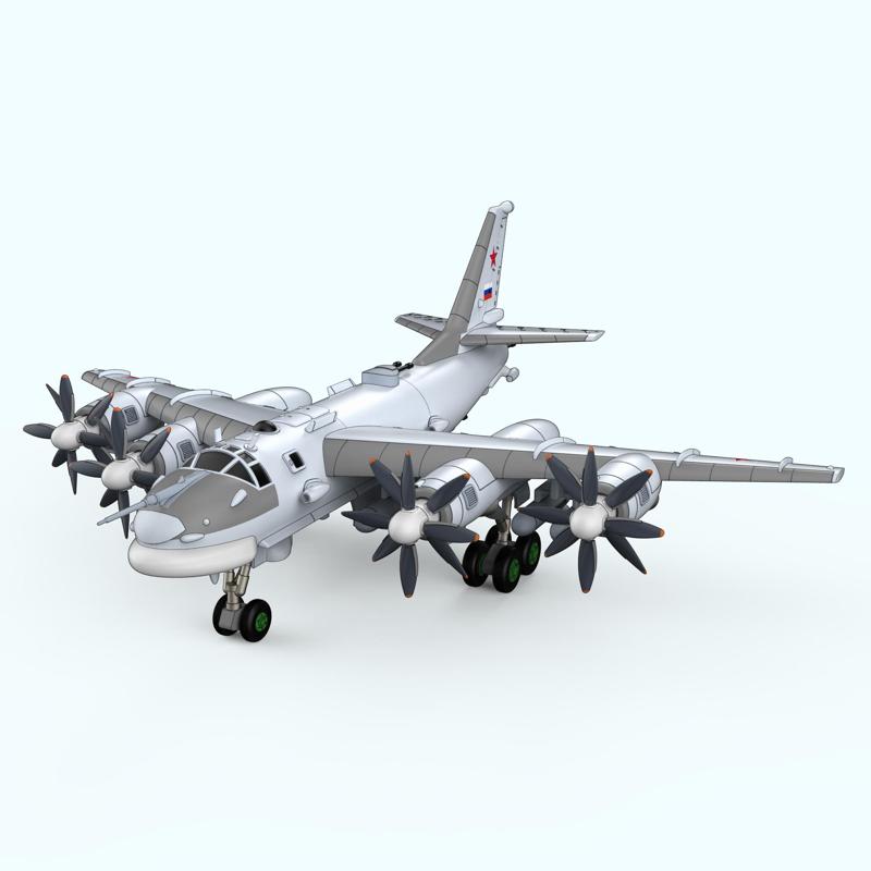 Tu-95 Russian Cartoon Bomber. PDF Assembly Instructions