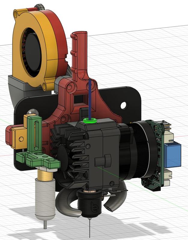 Adapter Mount for Smart Orbiter V3 Extruder for Ender 5 Plus (Update 11.12.2024) (and maybe for 3 / 5 / 5 Pro, too)
