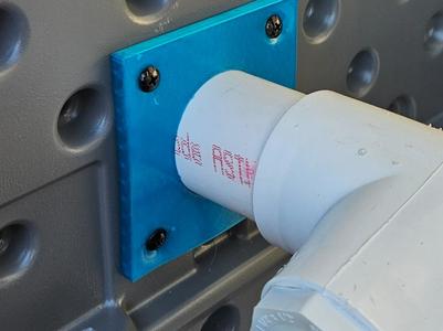 1-1/4" PVC Pipe Wall Escutcheon and Hanger