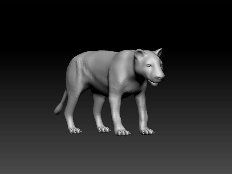 Lion- lion toy - female lion 3d model for 3d print