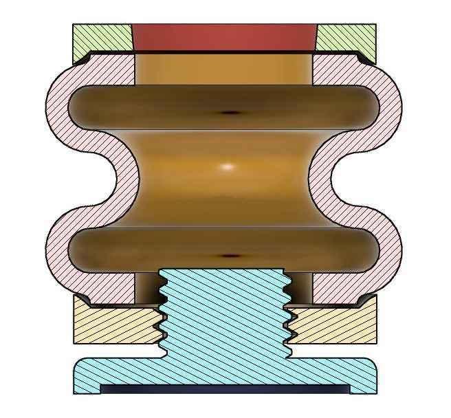 Verstellbare Daempferfuesse fuer den 3D-Drucker
