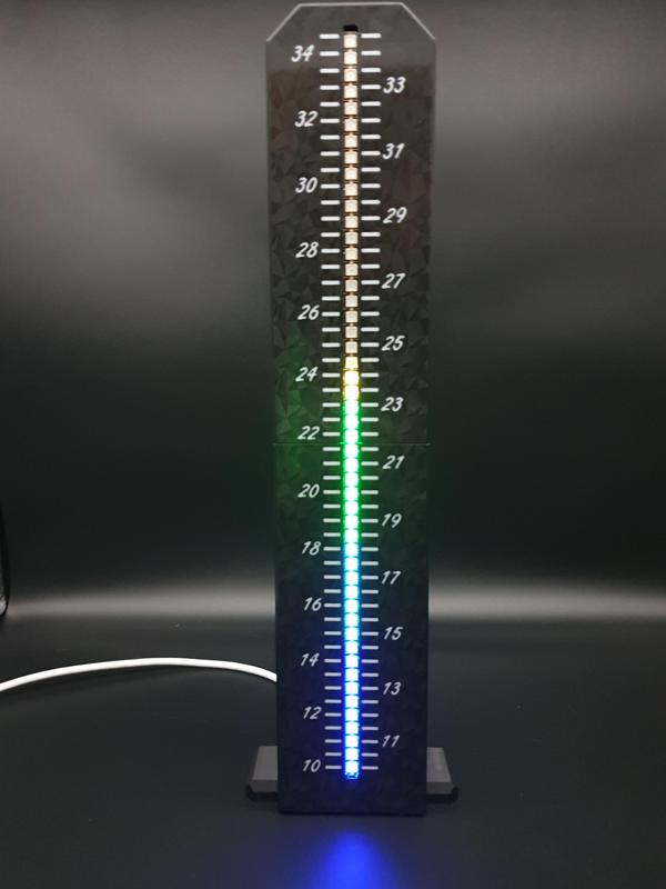 Arduino Thermometer - waterproof LED stripe fitting split parts