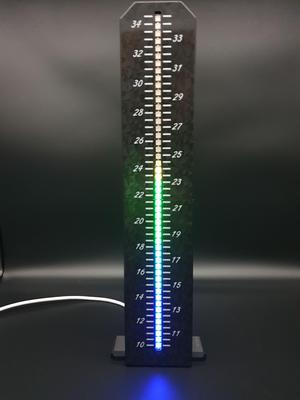 Arduino Thermometer - waterproof LED stripe fitting split parts