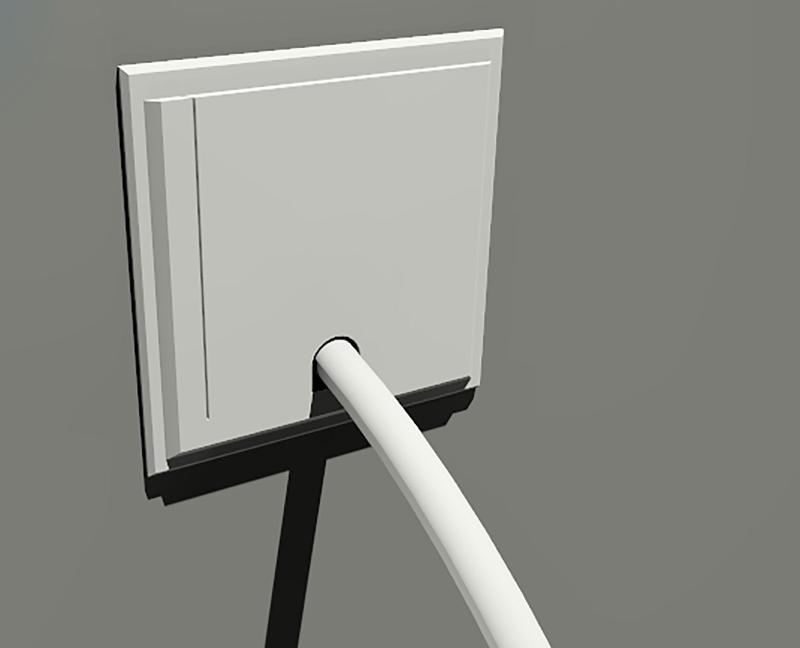 Power cord wall cover