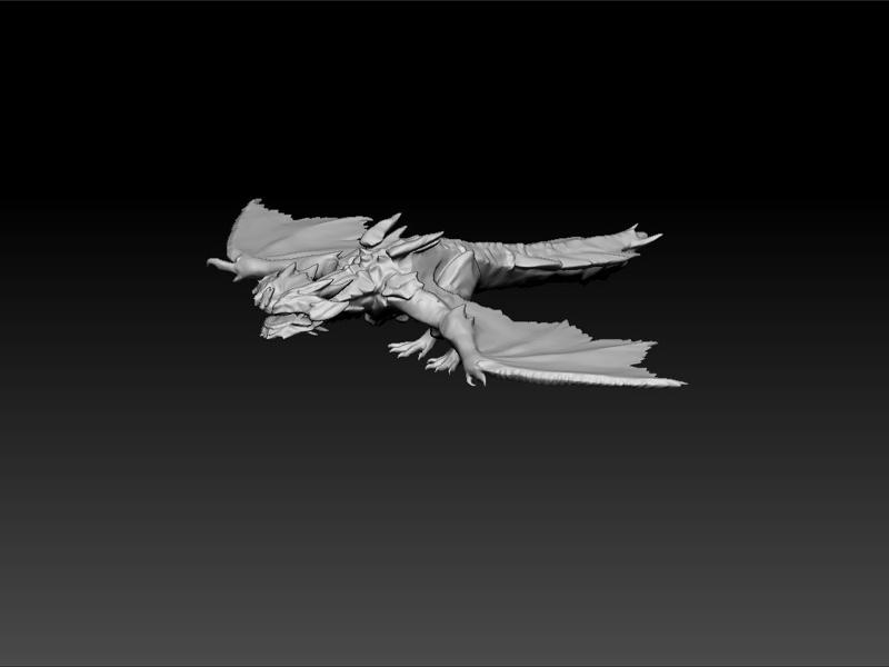 Dragon - special dragon -dragon with open wings - dragon flying