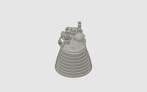 Saturn V Rocket - Third Stage J2 Engine