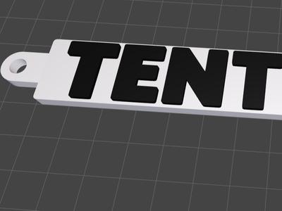 tentbox keyring 3 colours