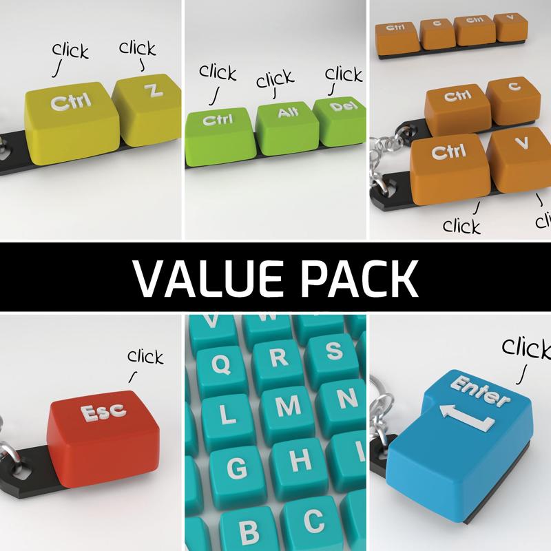 Value pack  - Keychain fidget buttons