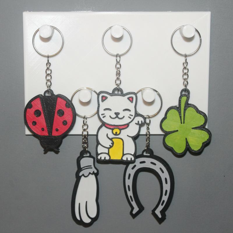 5 Lucky Charm Keychains