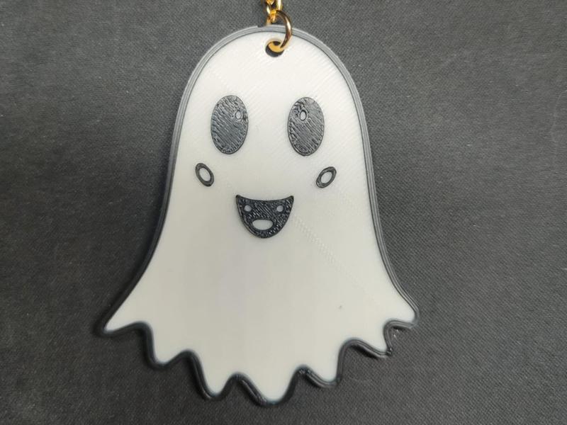 Happy Halloween Ghost keychain
