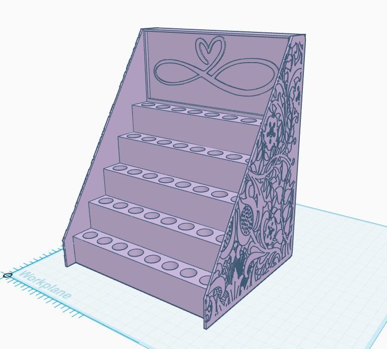 Sample perfume display